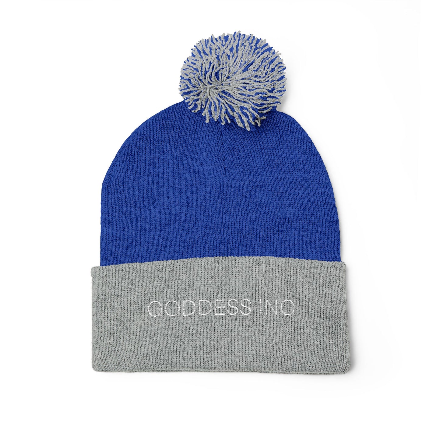 Goddess Inc, Pom-Pom Knit Cap (Embroidery)