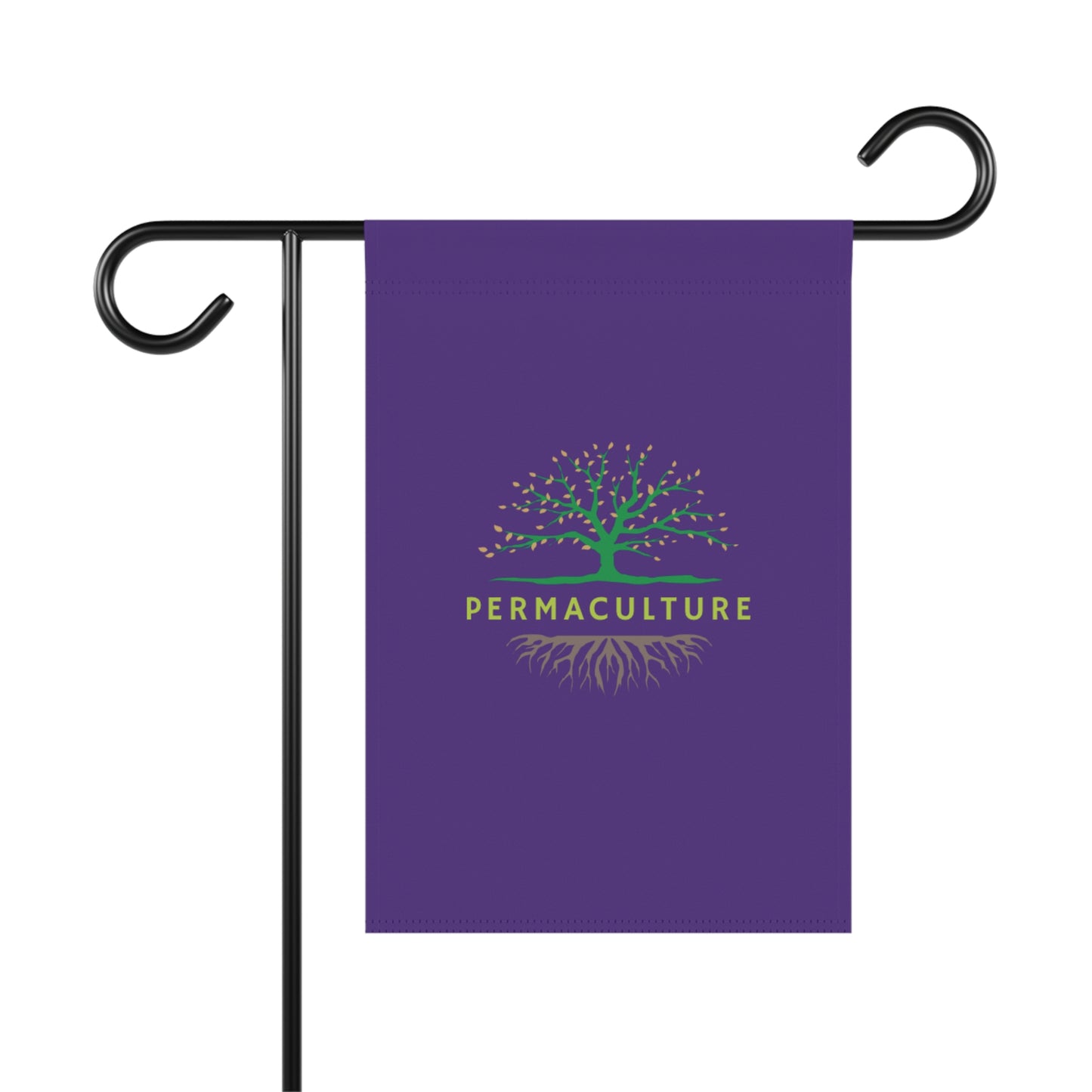 Permaculture, Garden & House Banner, Purple