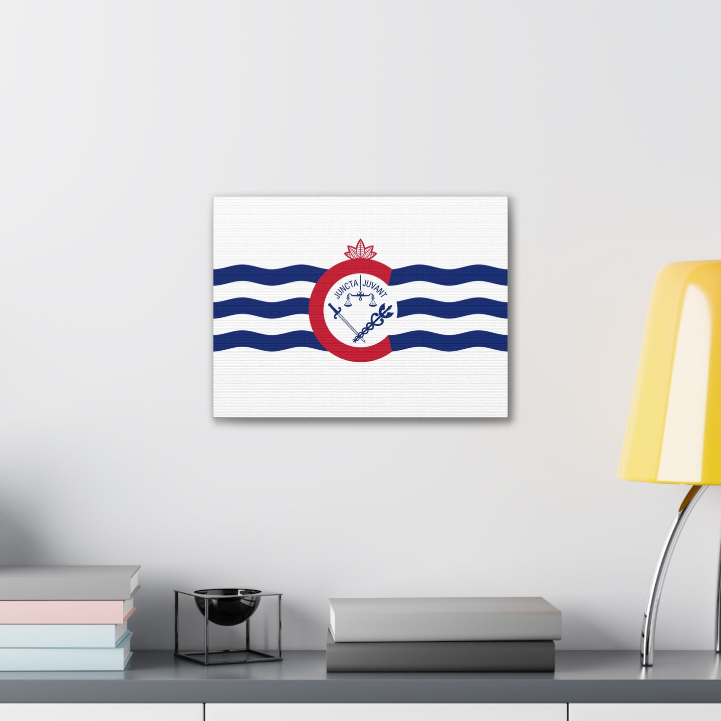 Cincinnati Flag, Canvas Stretched, 0.75"