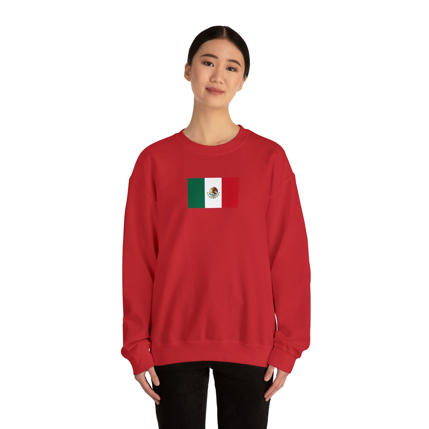 Mexican Flag, Unisex Heavy Blend™ Crewneck Sweatshirt
