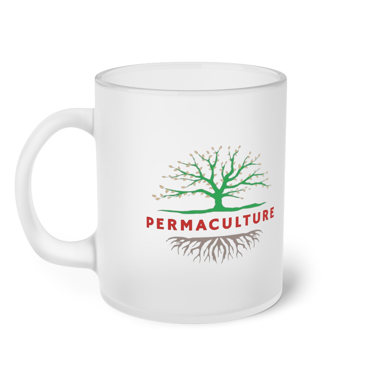 PERMACULTURE Frosted Glass Mug