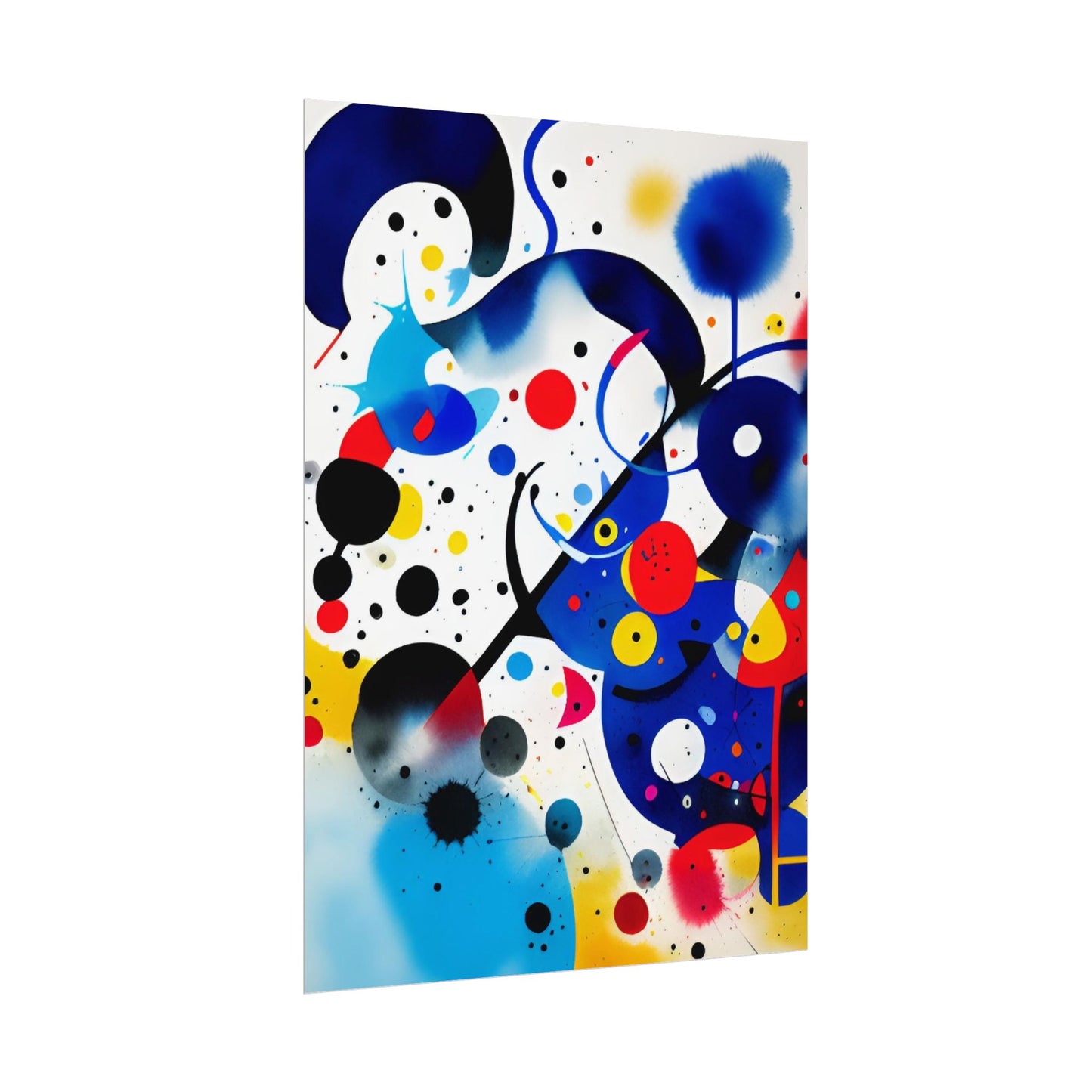 Rolled Poster, Inspired by Miro