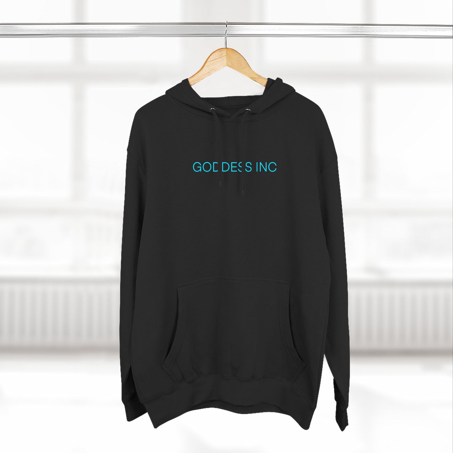 GODDESS INC Three-Panel Fleece Hoodie