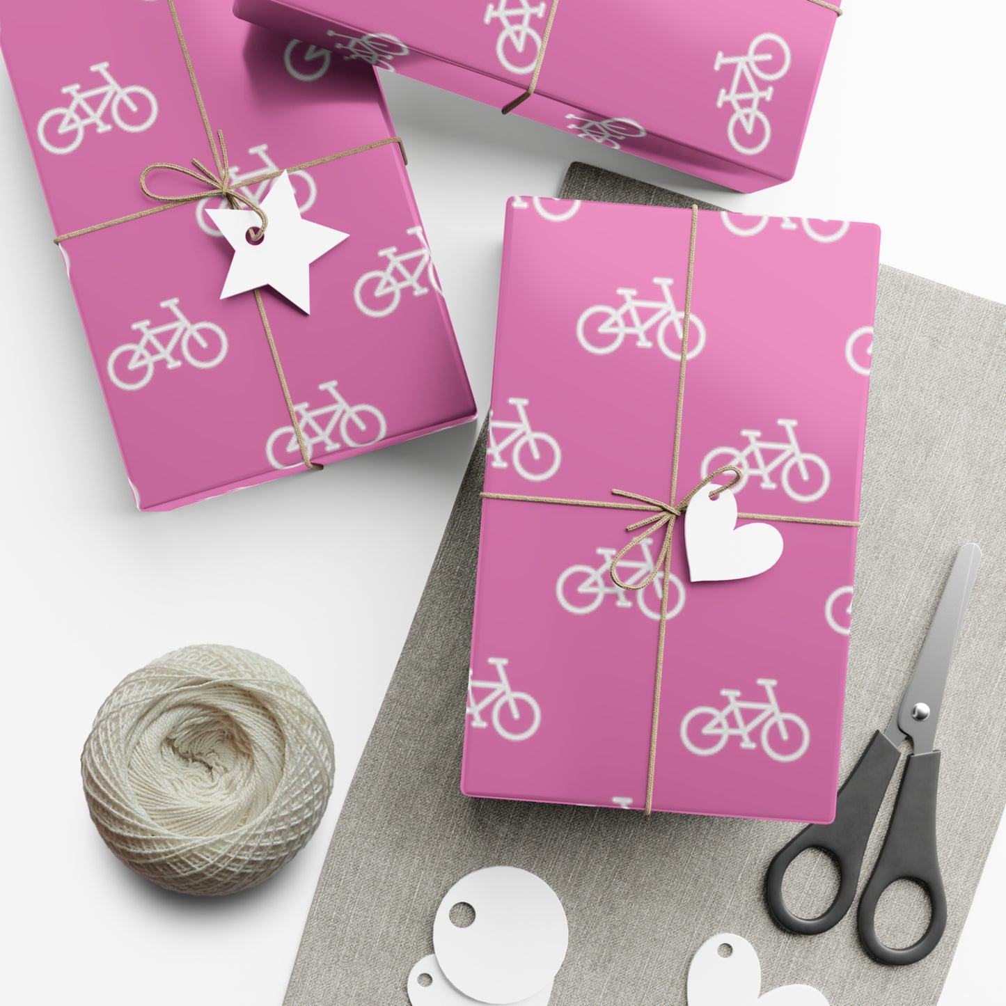 BIKE Gift Wrap Paper, Pink