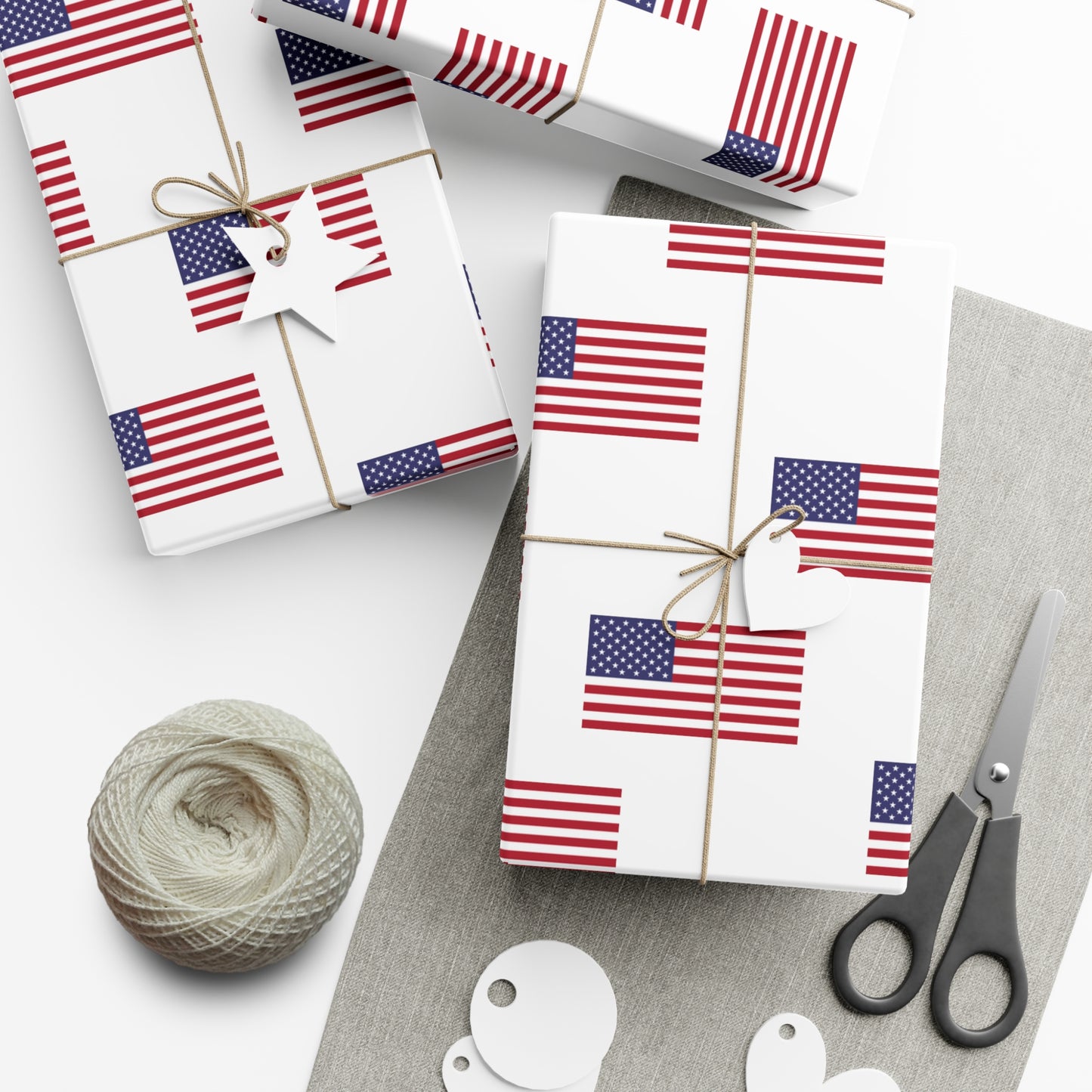 American Flag Gift Wrap