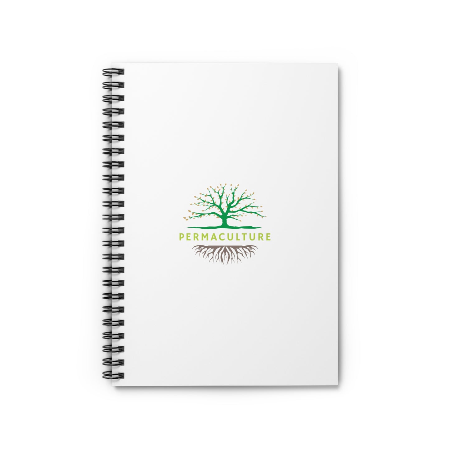 Permaculture, Spiral Notebook, Ruled Line, White Cover