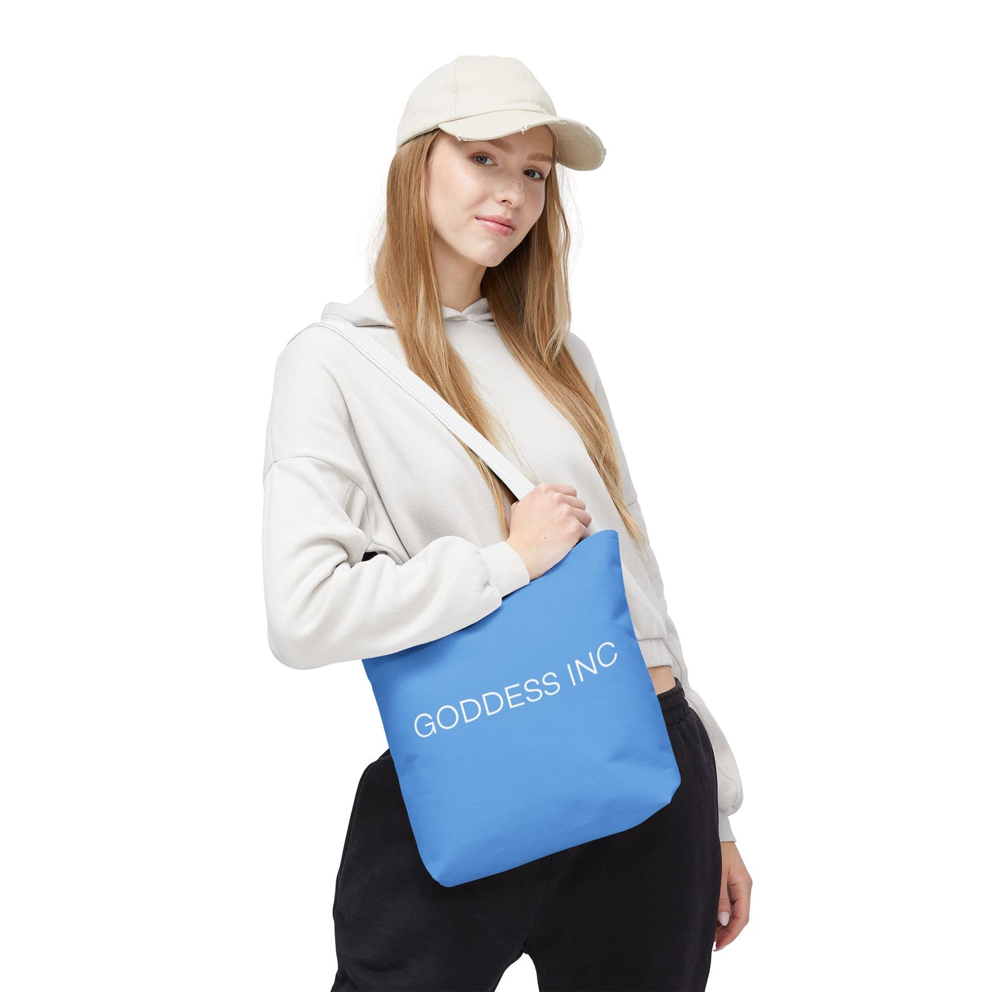 GODDESS INC Tote Bag, Light Blue
