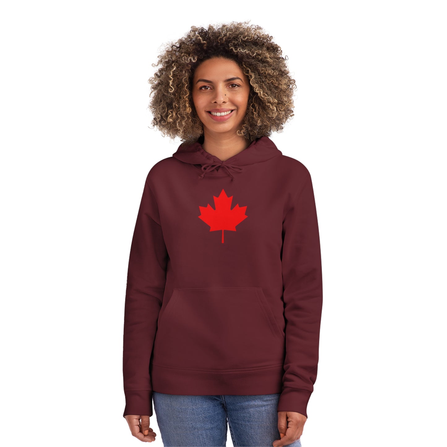 Canadian Maple Leaf, Unisex Drummer Hoodie