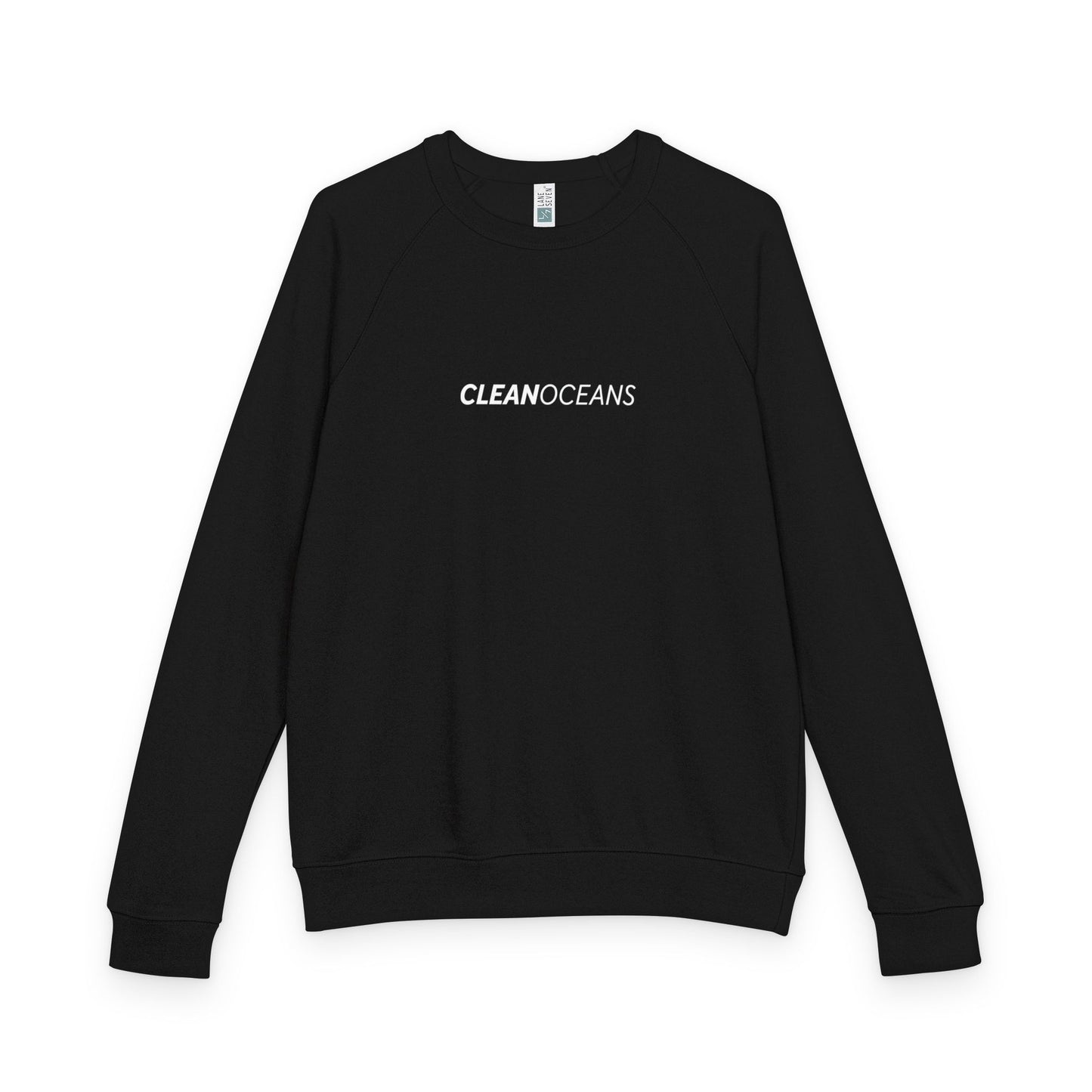 CleanOceans, Unisex French Terry Raglan Crewneck