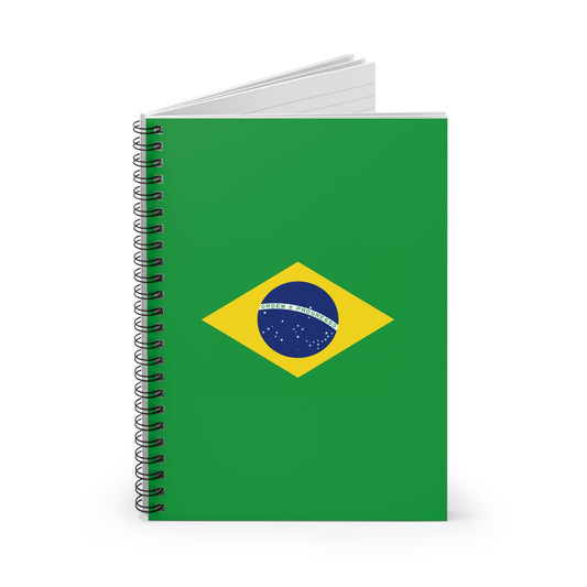 BRAZIL, Spiral Notebook, Ruled Line