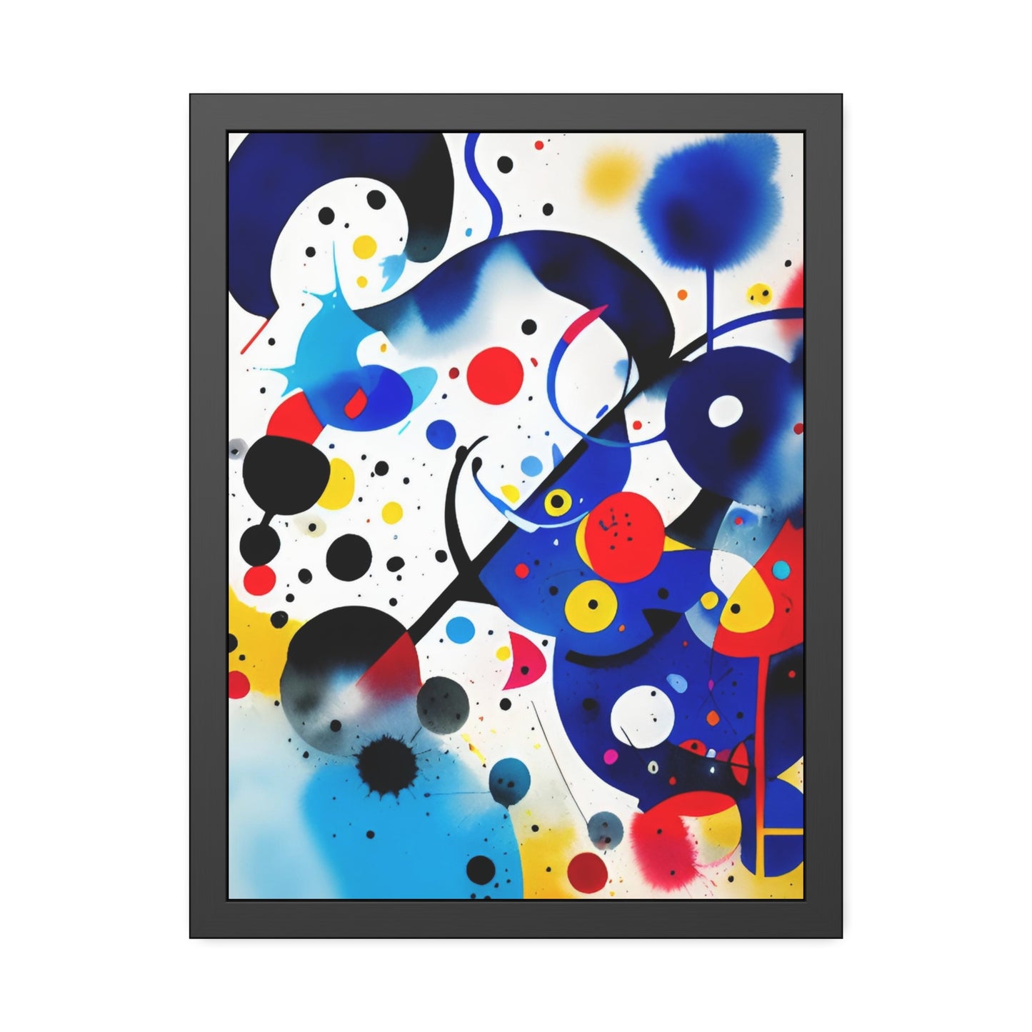 Framed Paper Poster, Inspired by Miro