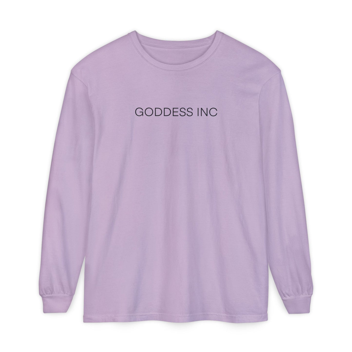 GODDESS INC Garment-dyed Long Sleeve T-Shirt