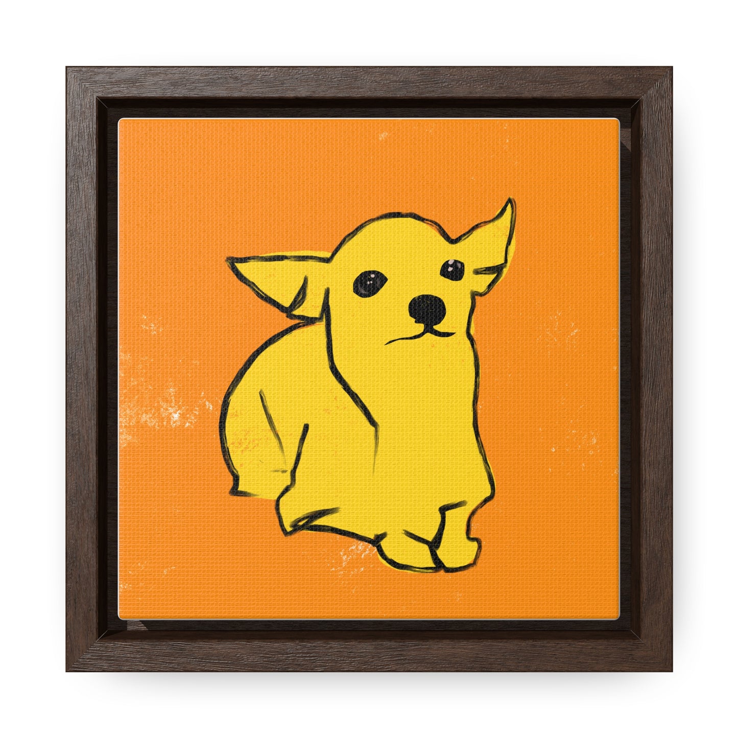 Chihuahua, Square Framed Premium Gallery Wrap Canvas
