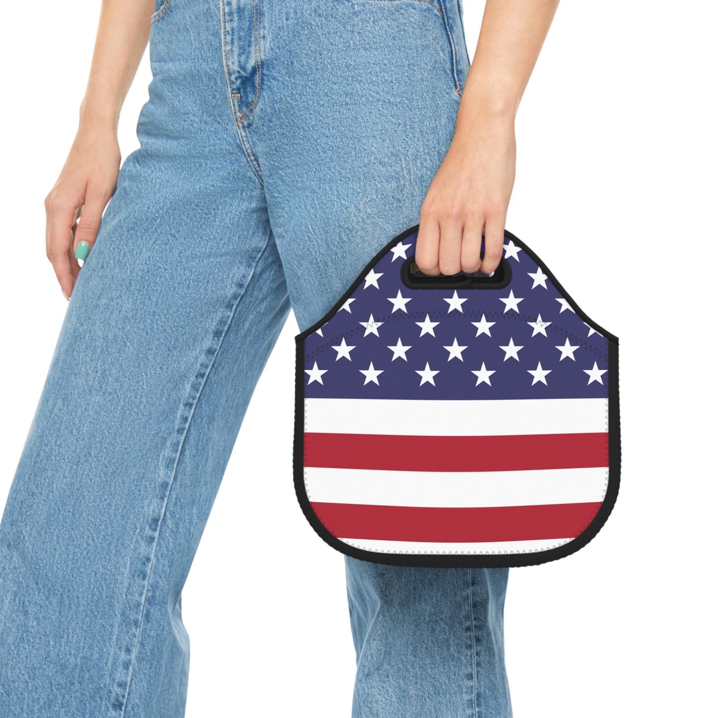 American Flag Neoprene Lunch Bag