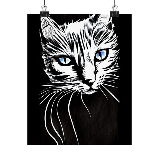 Cat, Matte Vertical Posters