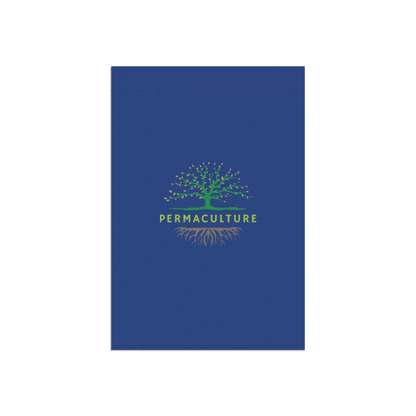 PERMACULTURE, Garden & House Banner, Blue
