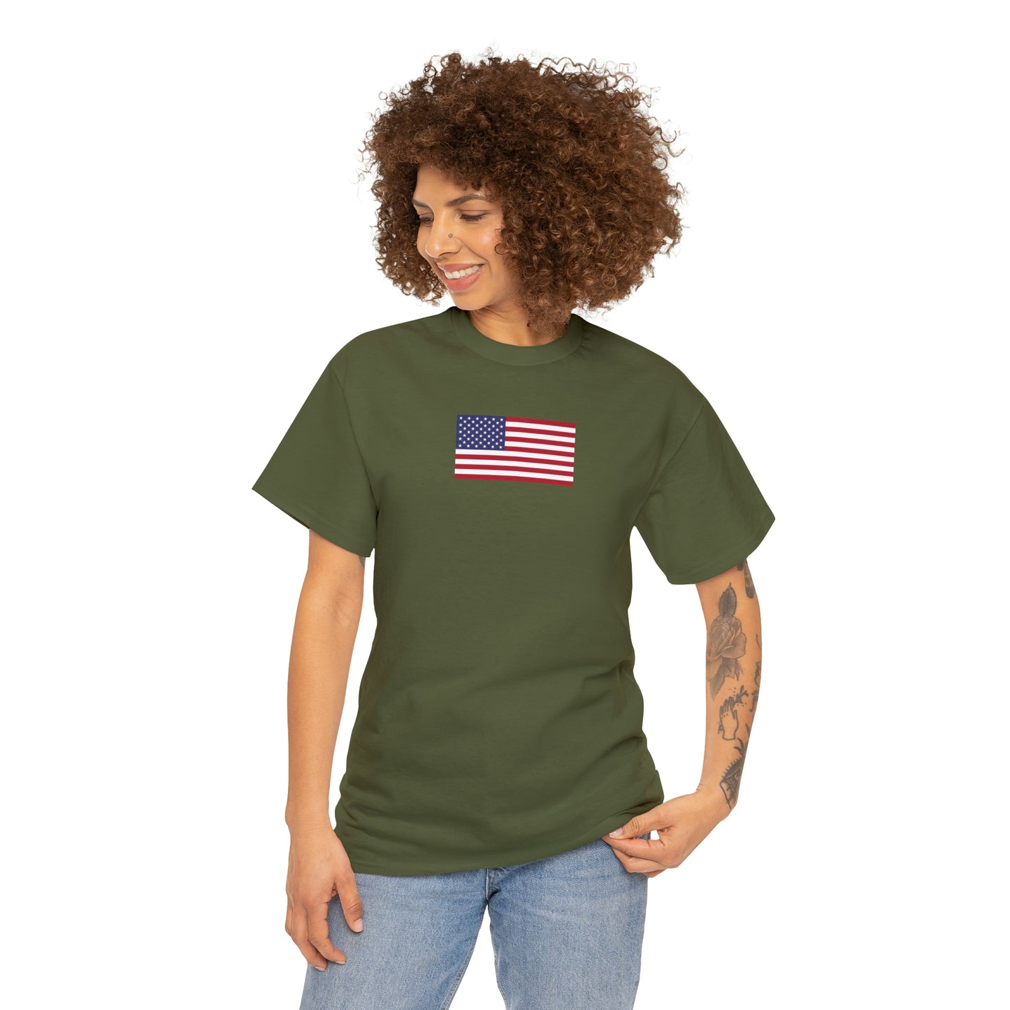 American Flag Unisex Heavy Cotton Tee