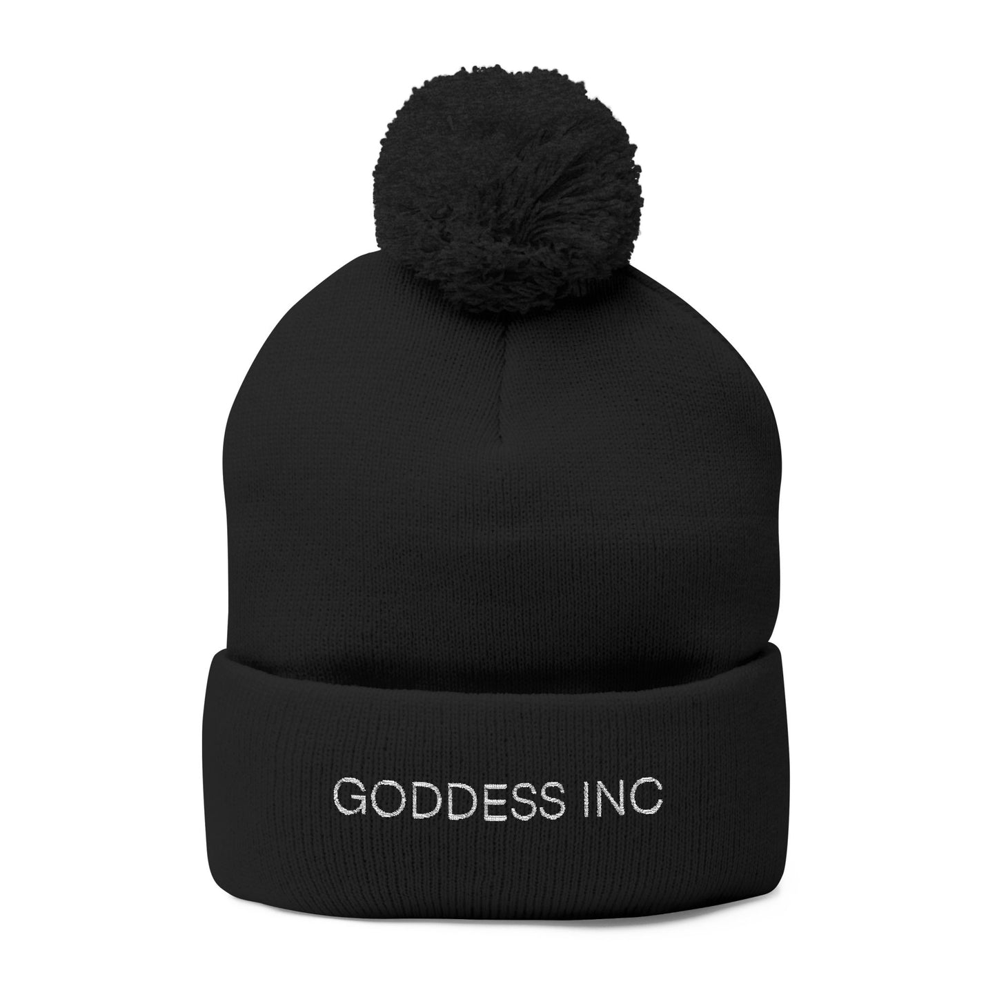 Goddess Inc, Pom-Pom Knit Cap (Embroidery)