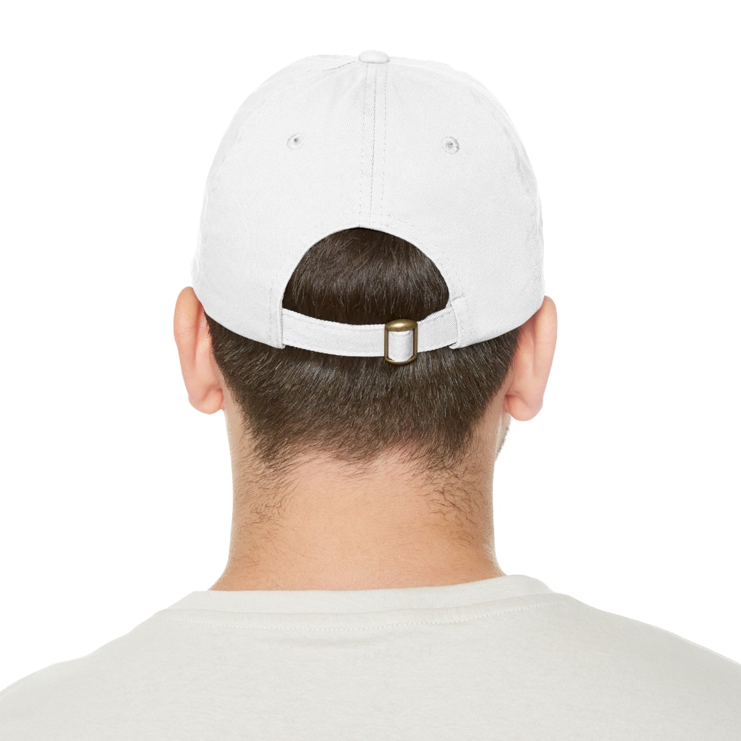 BIKE, Dad Hat with Leather Patch (Rectangle)