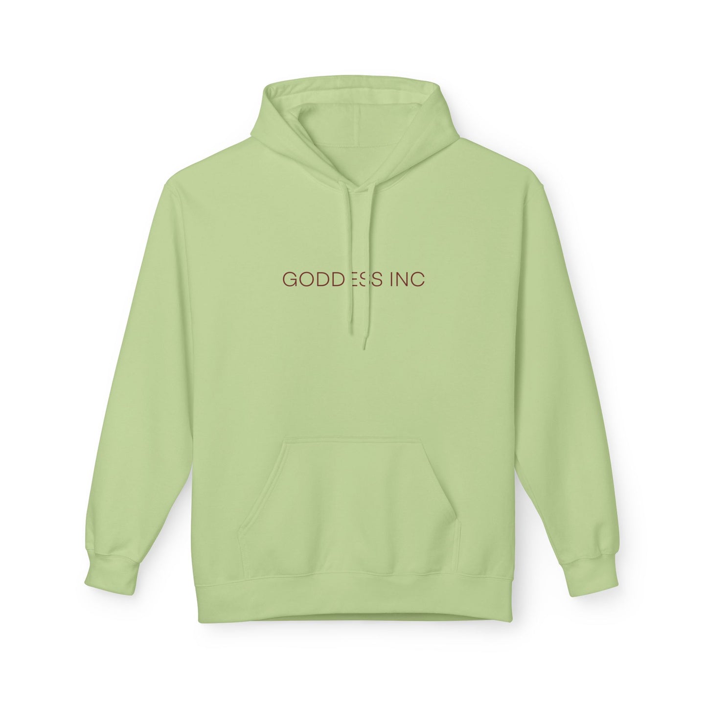 GODDESS INC, Midweight Softstyle Fleece Hoodie, Red Lettering