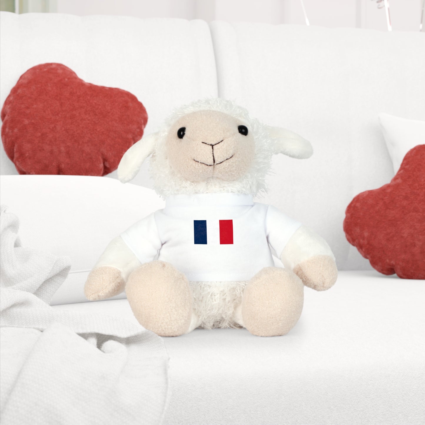 Plush Toy with French Flag Shirt