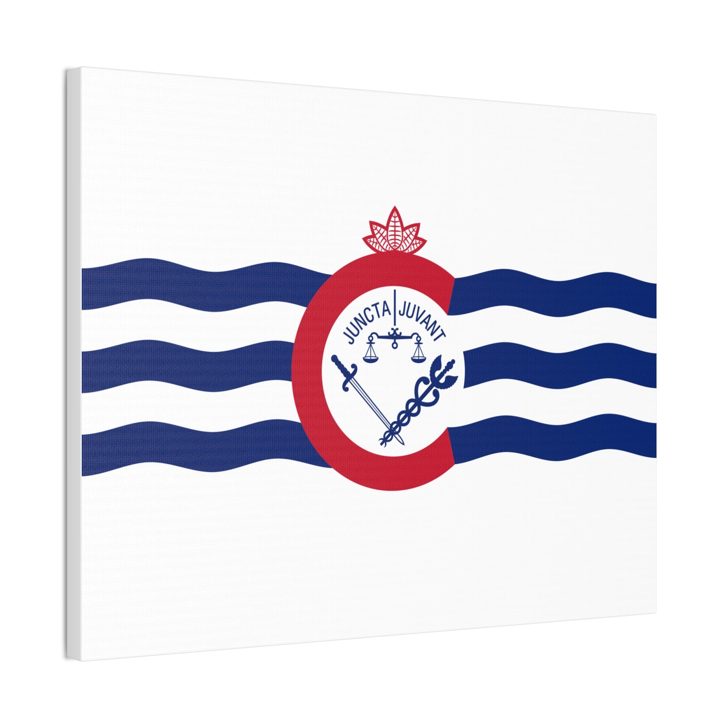 Cincinnati Flag, Canvas Stretched, 0.75"