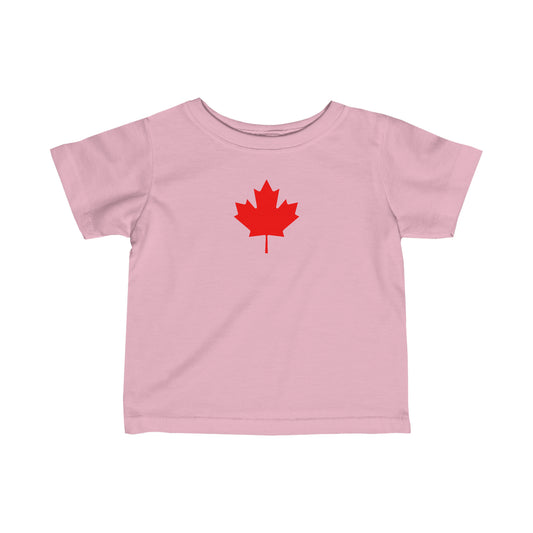 Infant Fine Jersey Tee, Canadian Maple Leaf