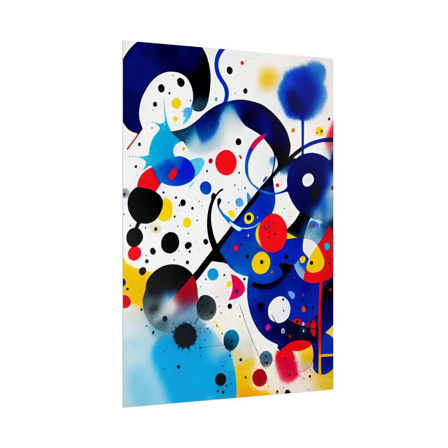 Rolled Poster, Inspired by Miro