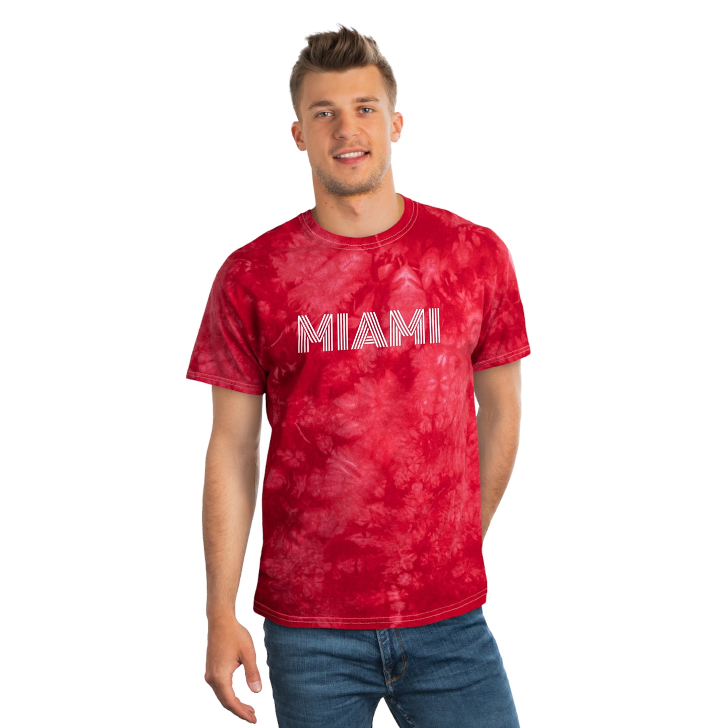 MIAMI Tie-Dye Tee, Crystal