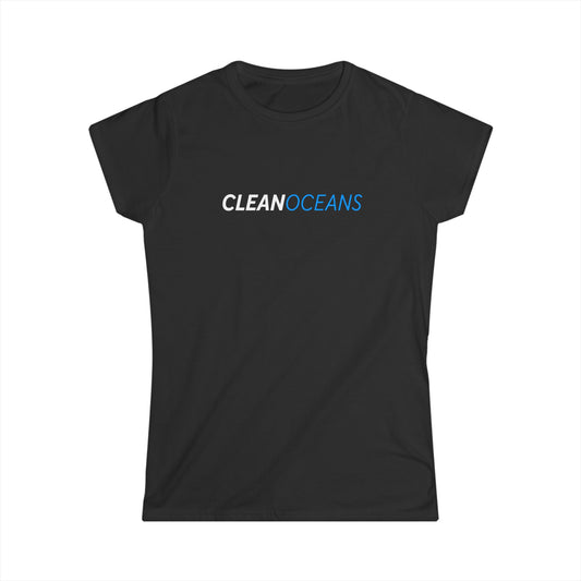 Women's Softstyle Tee, CleanOceans