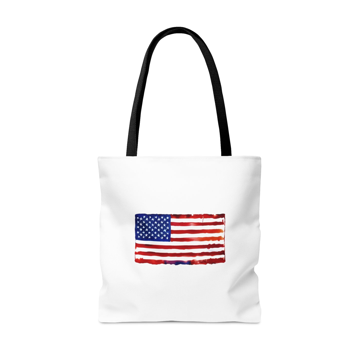 American Flag Watercolor Tote Bag