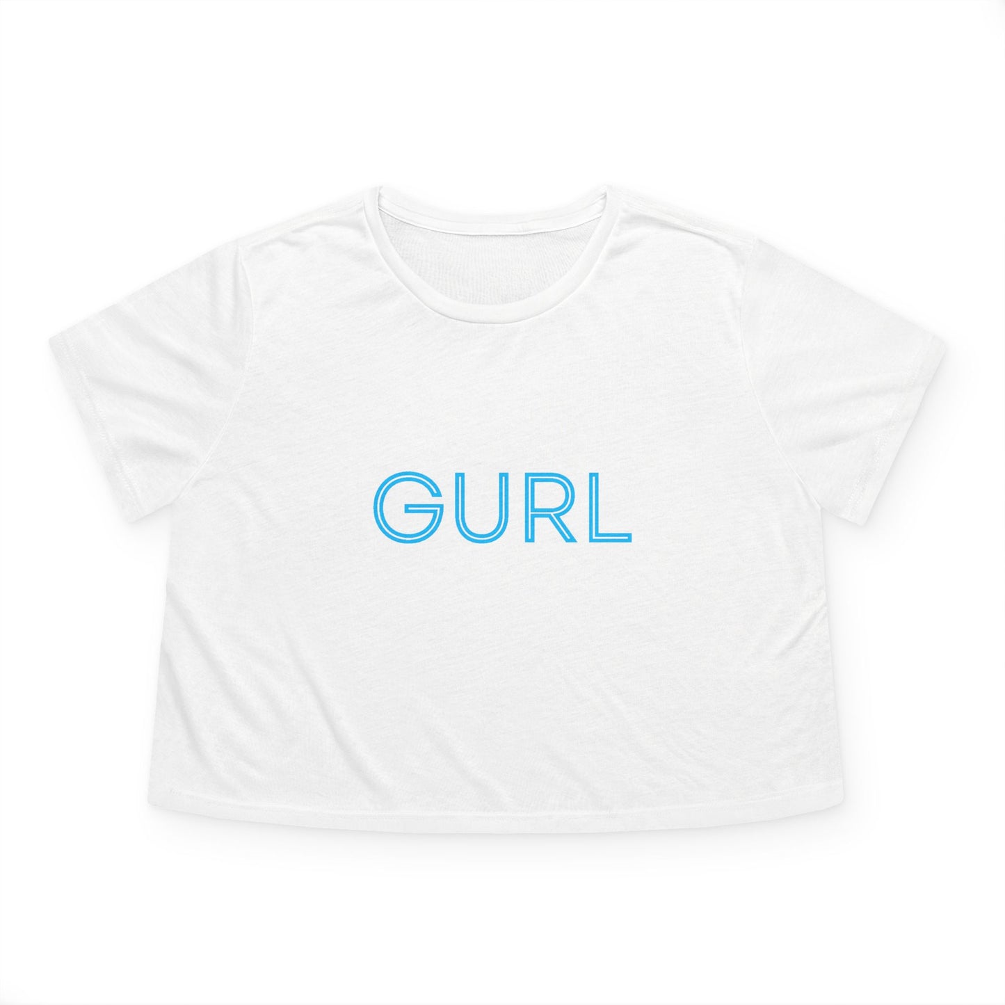 Women's Flowy Cropped Tee, GURL