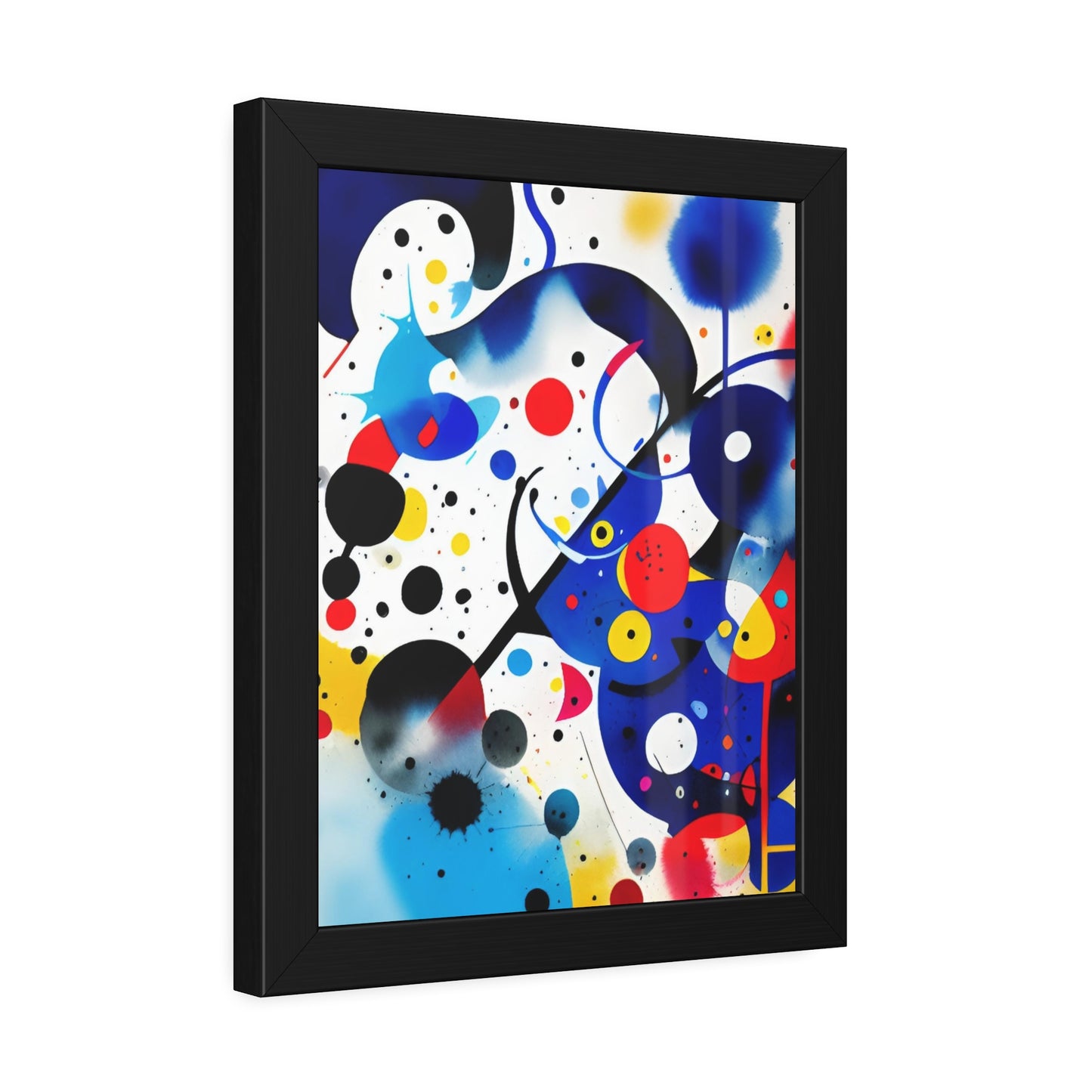 Framed Paper Poster, Inspired by Miro