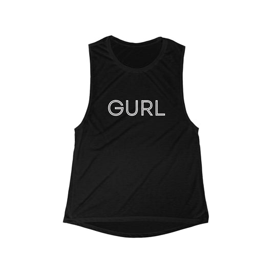 Women's Flowy Scoop Muscle Tank, GURL
