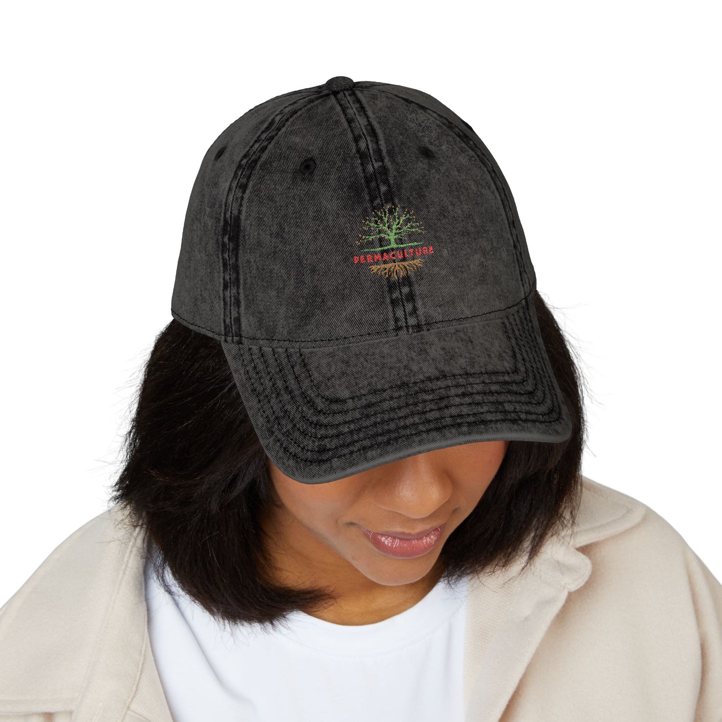 PERMACULTURE Vintage Cap (Embroidery)
