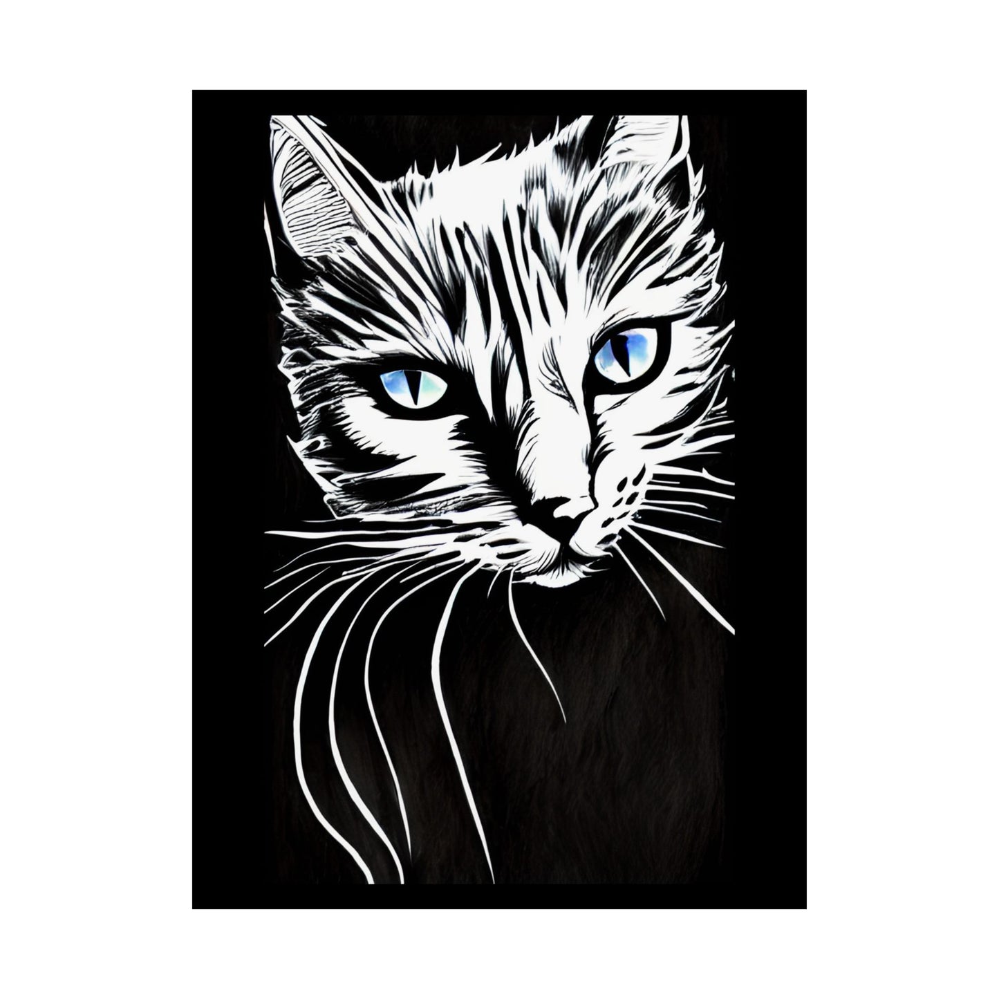 Cat, Matte Vertical Posters