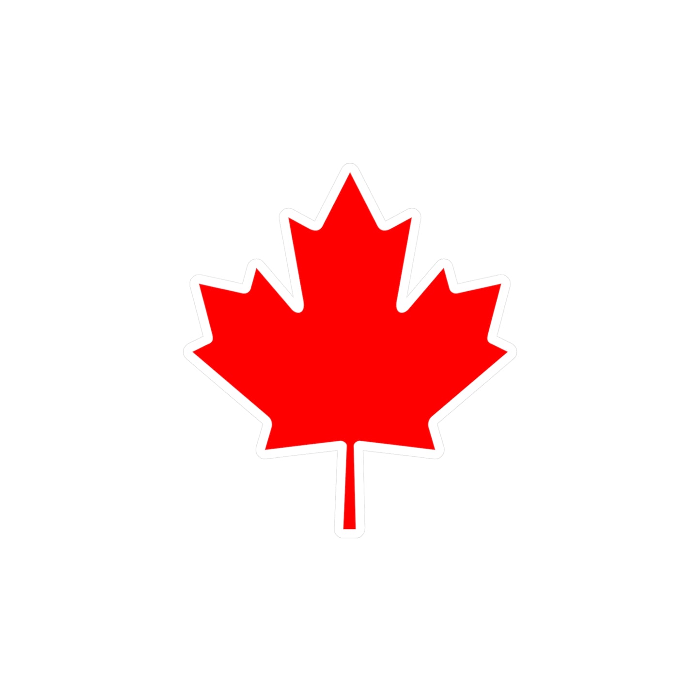 Canadian Maple Leaf, Kiss-Cut Vinyl Decals