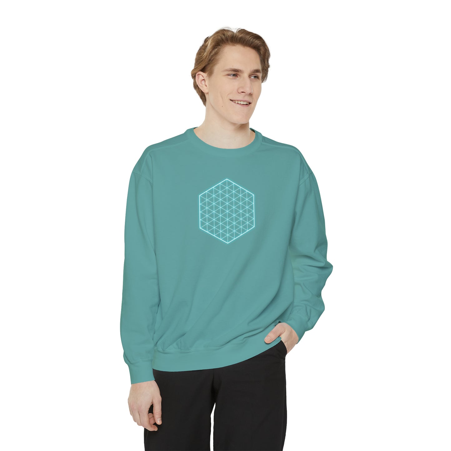 SACRED GEOMETRY Unisex Garment-Dyed Sweatshirt