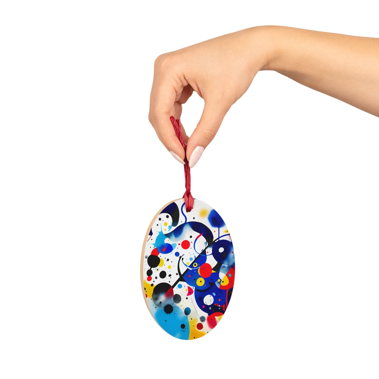 Wooden Ornaments, Inspired by Miro