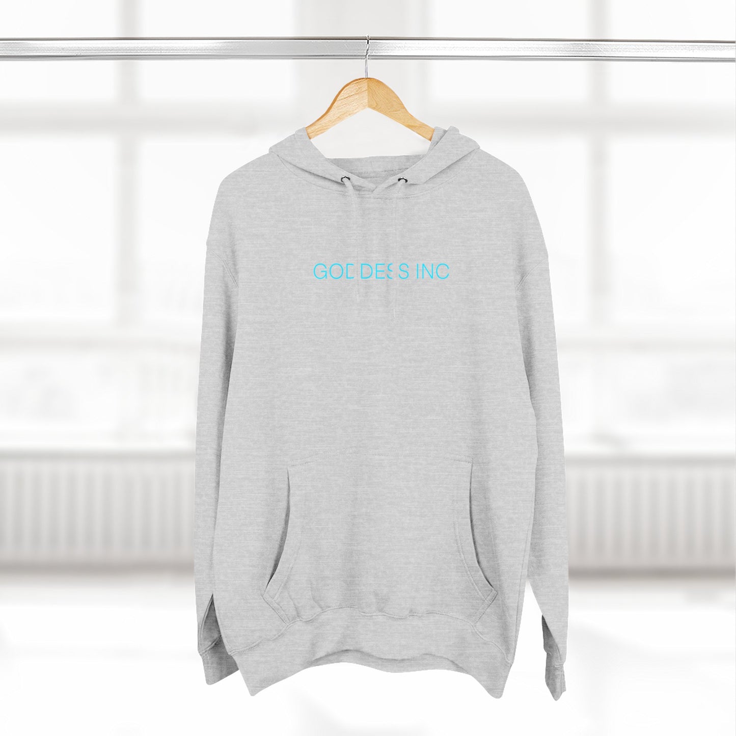 GODDESS INC Three-Panel Fleece Hoodie