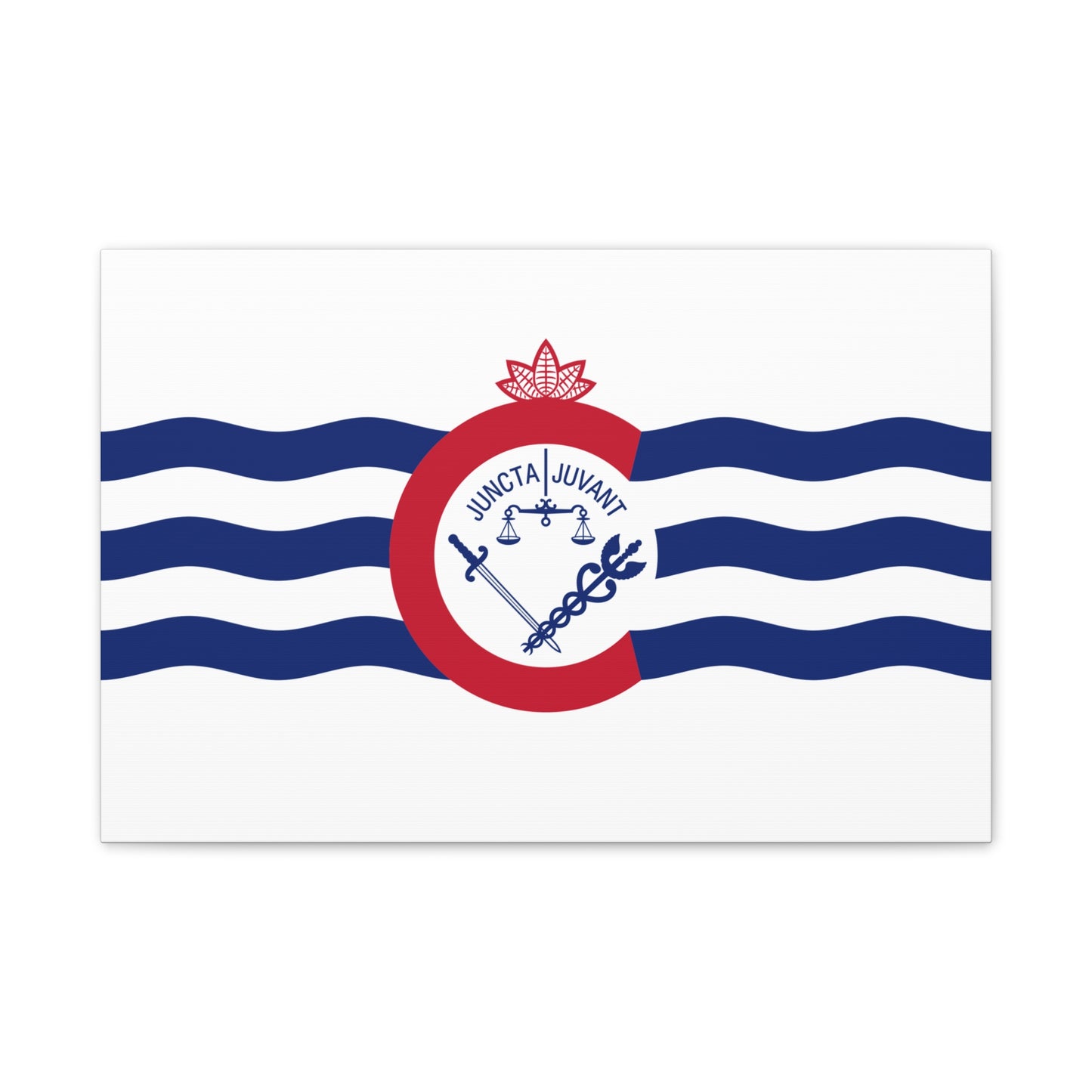 Cincinnati Flag, Canvas Stretched, 0.75"