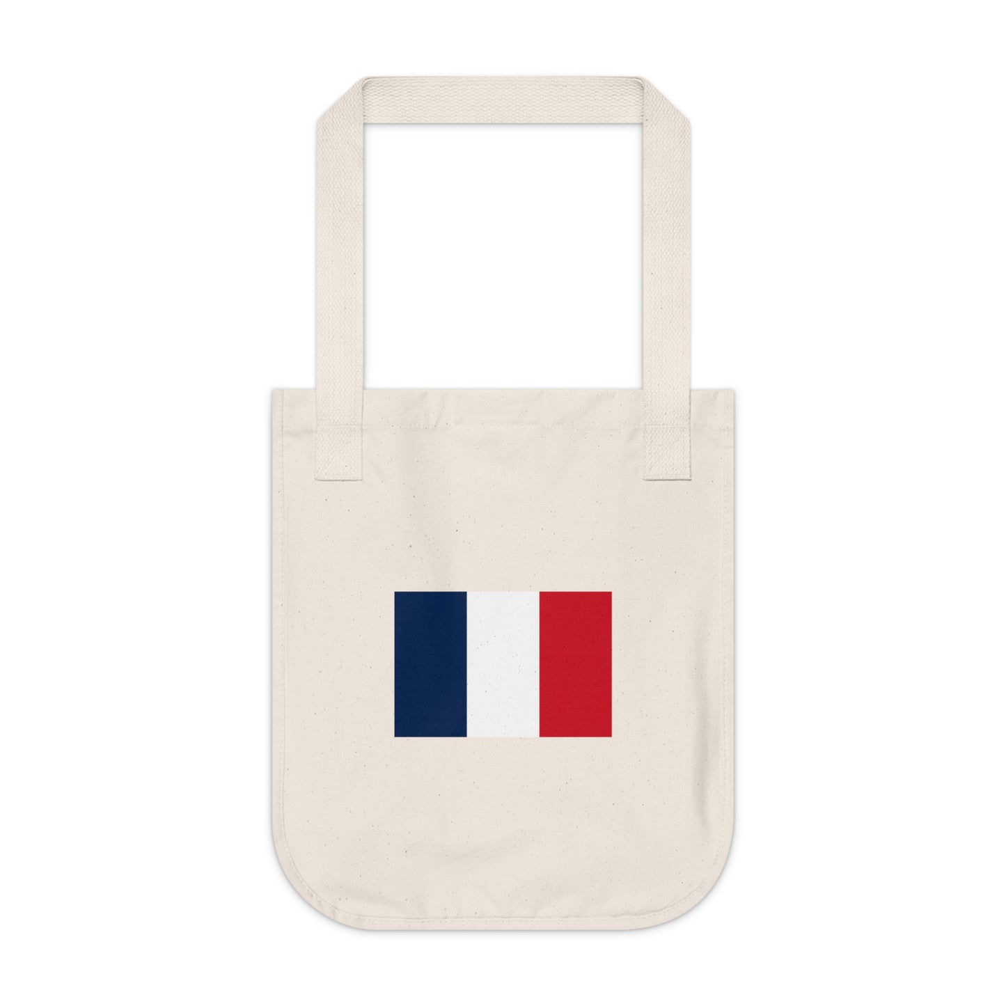 Organic Canvas Tote Bag, French Flag