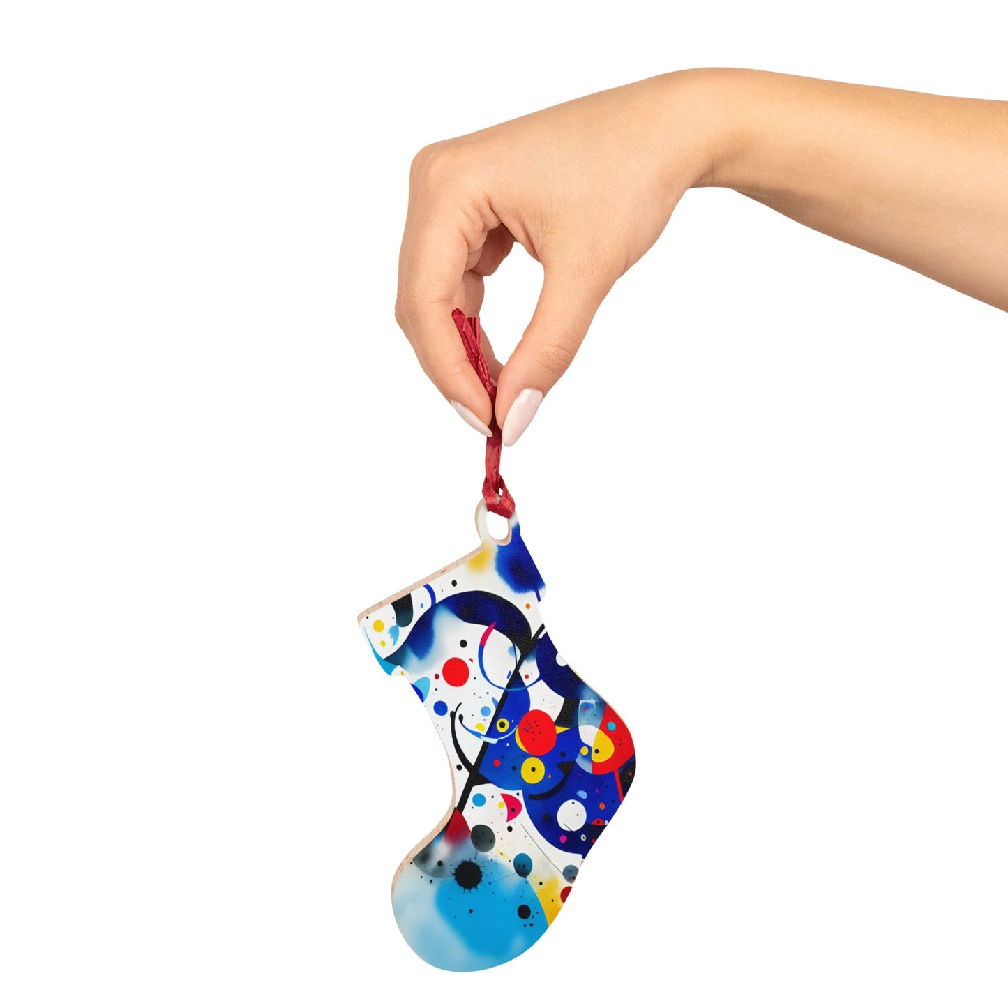 Wooden Ornaments, Inspired by Miro