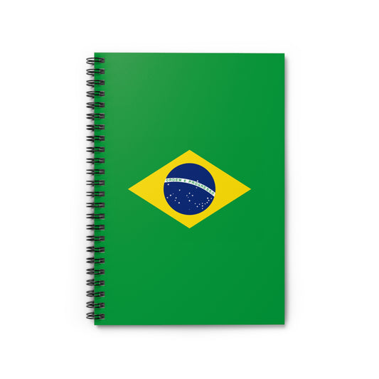 BRAZIL, Spiral Notebook, Ruled Line
