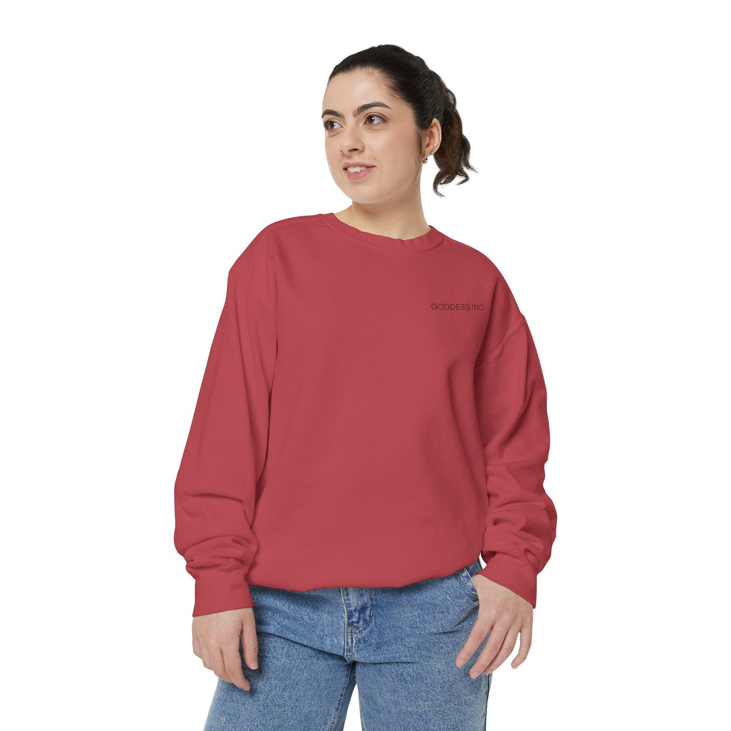 GODDESS INC Garment-Dyed Sweatshirt