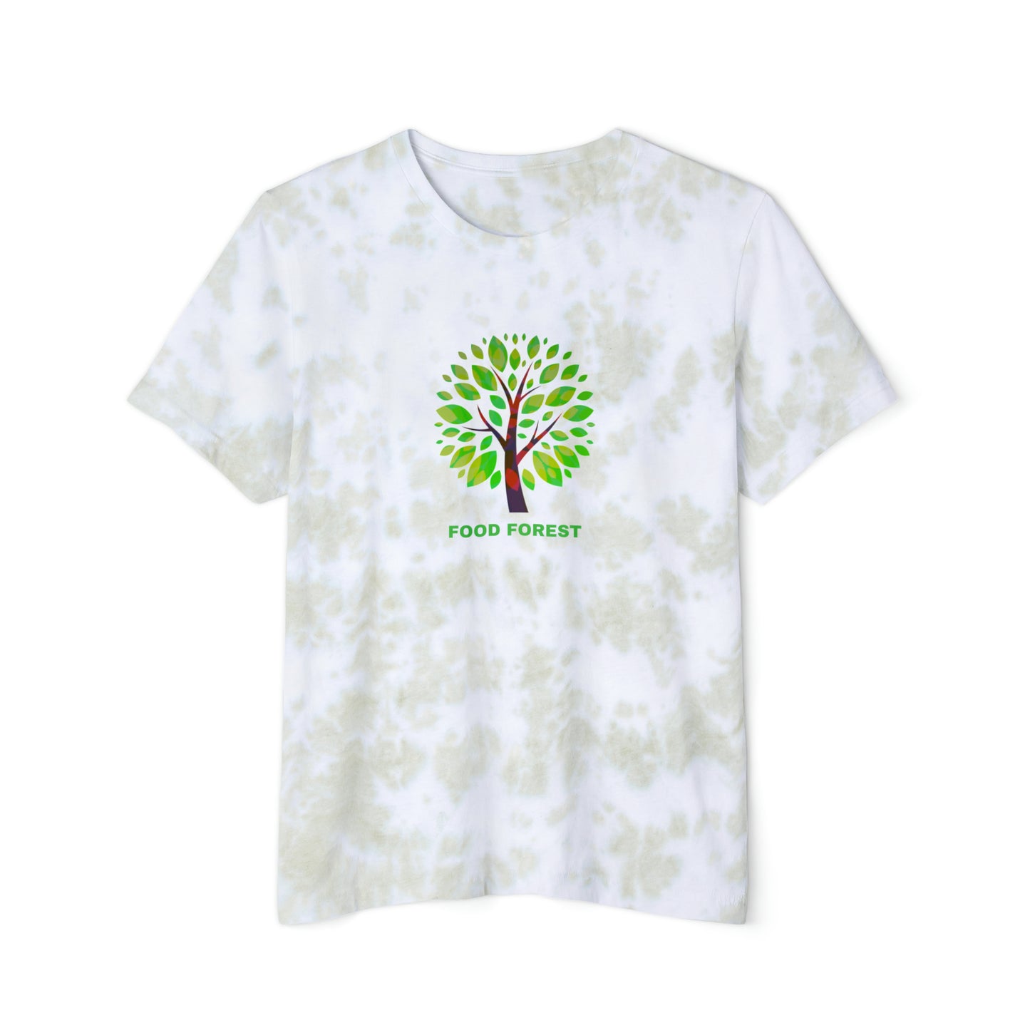 FOOD FOREST Unisex FWD Fashion Tie-Dyed T-Shirt