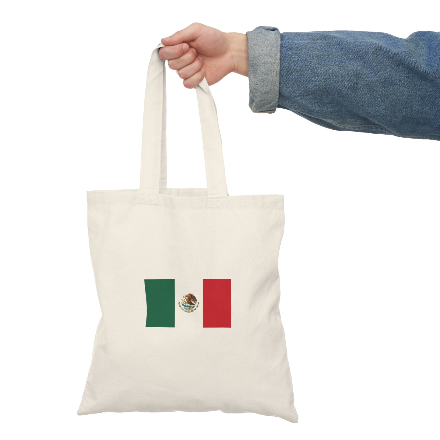 Mexican Flag, Natural Tote Bag