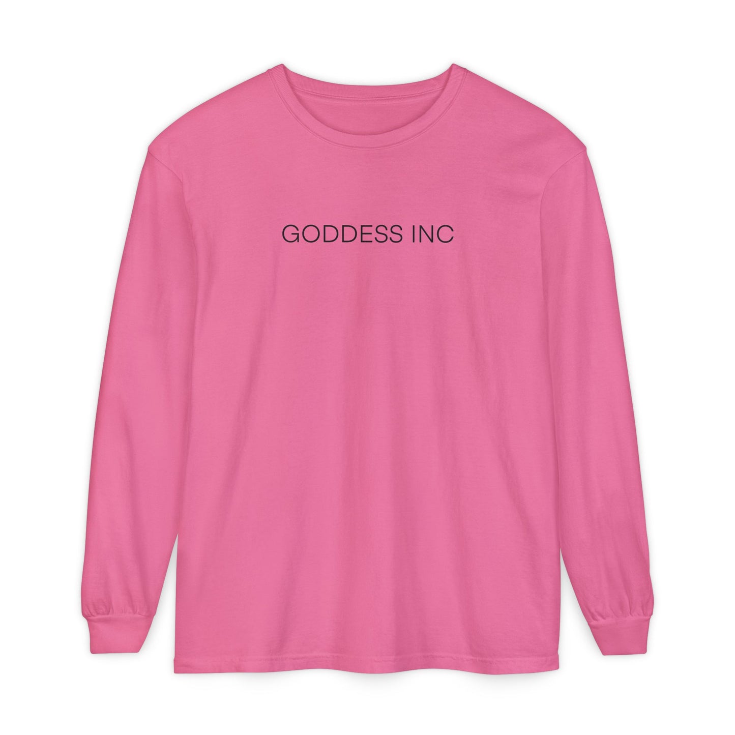 GODDESS INC Garment-dyed Long Sleeve T-Shirt