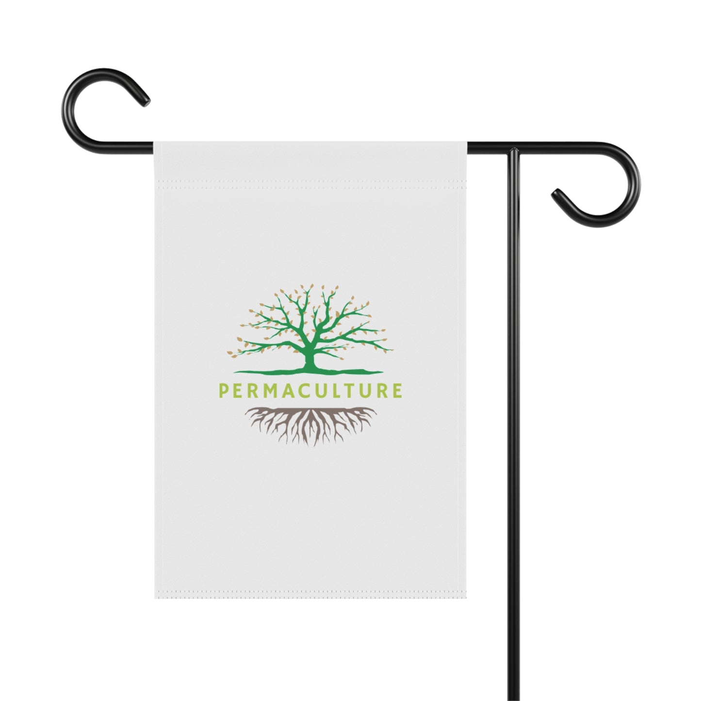 Permaculture, Garden & House Banner, White