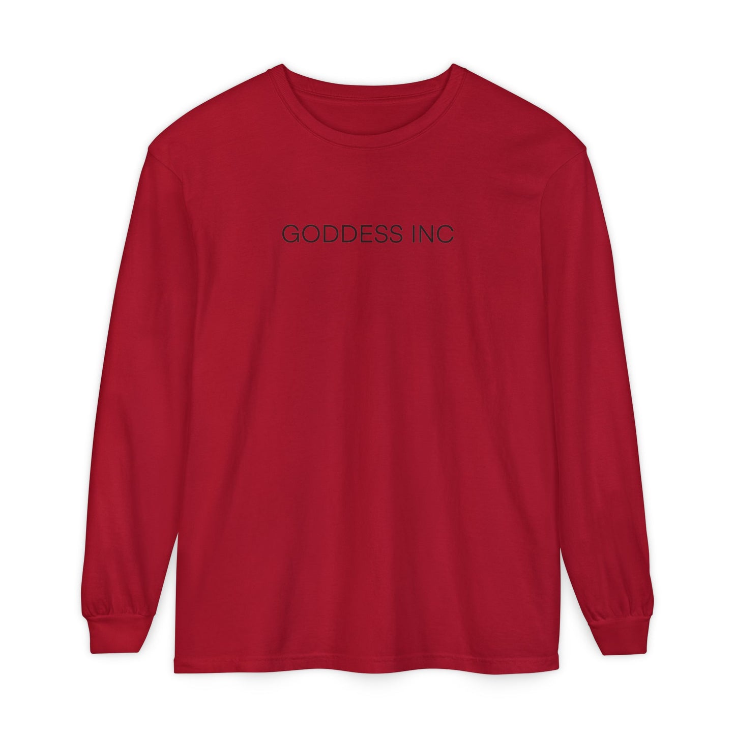 GODDESS INC Garment-dyed Long Sleeve T-Shirt